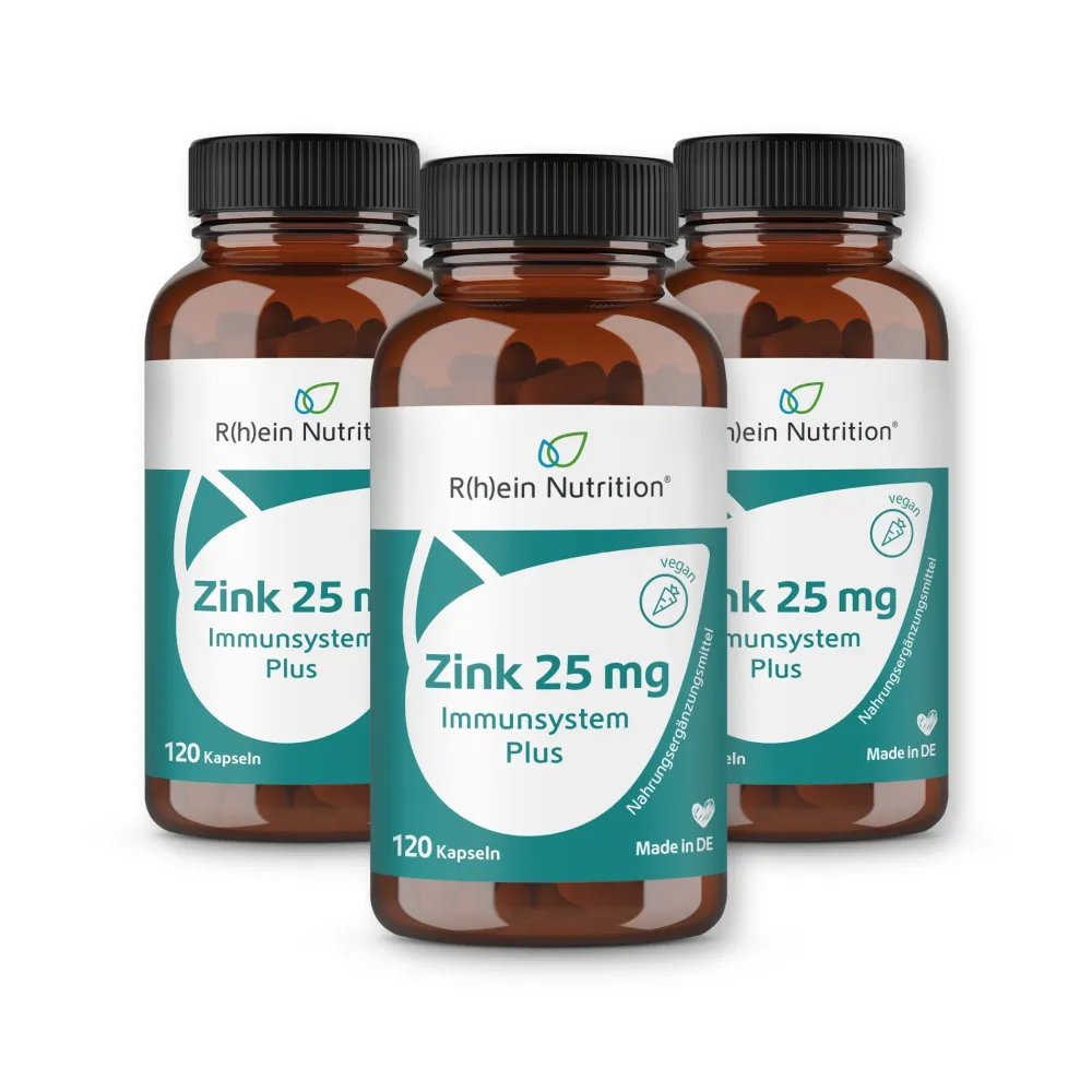 Zink 25 mg Immunsystem Plus|R(h)ein Nutrition Hot