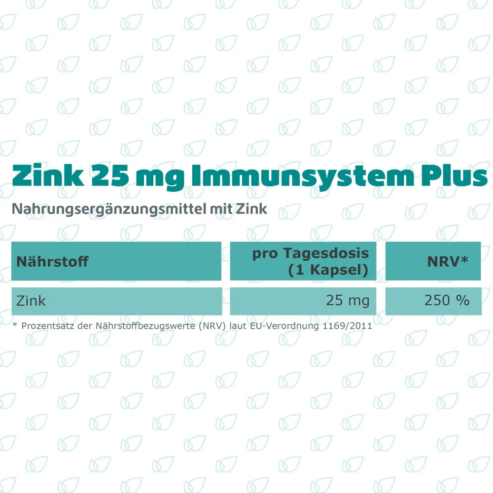 Zink 25 mg Immunsystem Plus|R(h)ein Nutrition Hot