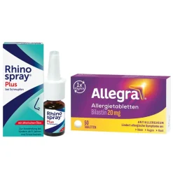 Rhinospray Plus & Allegra Set: schnelle Hilfe bei Schnupfen und allergischen Beschwerden| Online