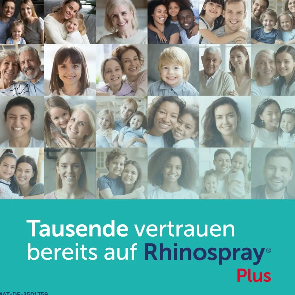 Rhinospray plus 4x 10ml I schnelle Hilfe bei Schnupfen I befreit bis zu 10 Stunden wirksam> New
