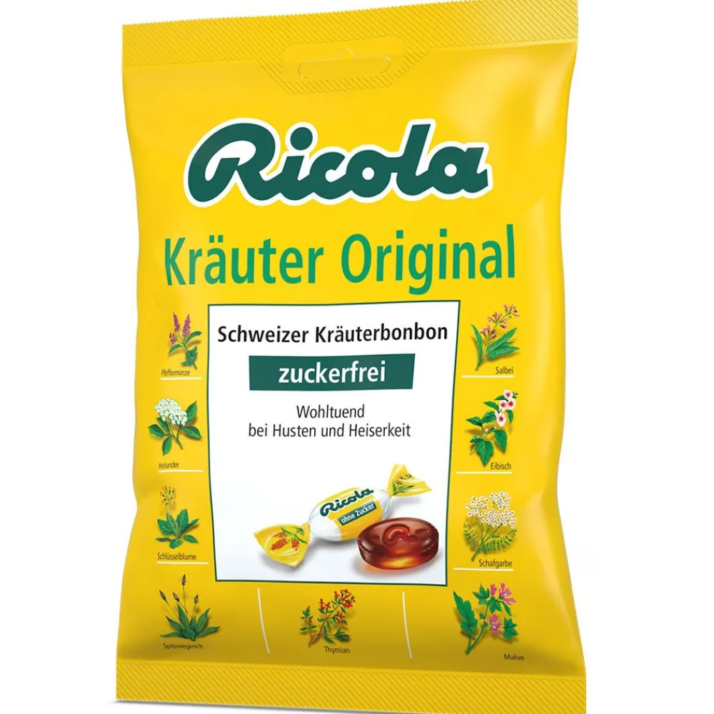 ® Schweizer Kräuterbonbon Kräuter Original ohne Zucker|Ricola Online