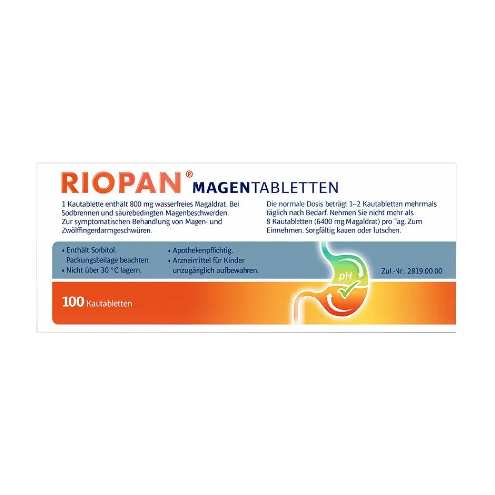 ® Magen Tabletten - bei Sodbrennen und säurebedingten Magenbeschwerden|Riopan Clearance