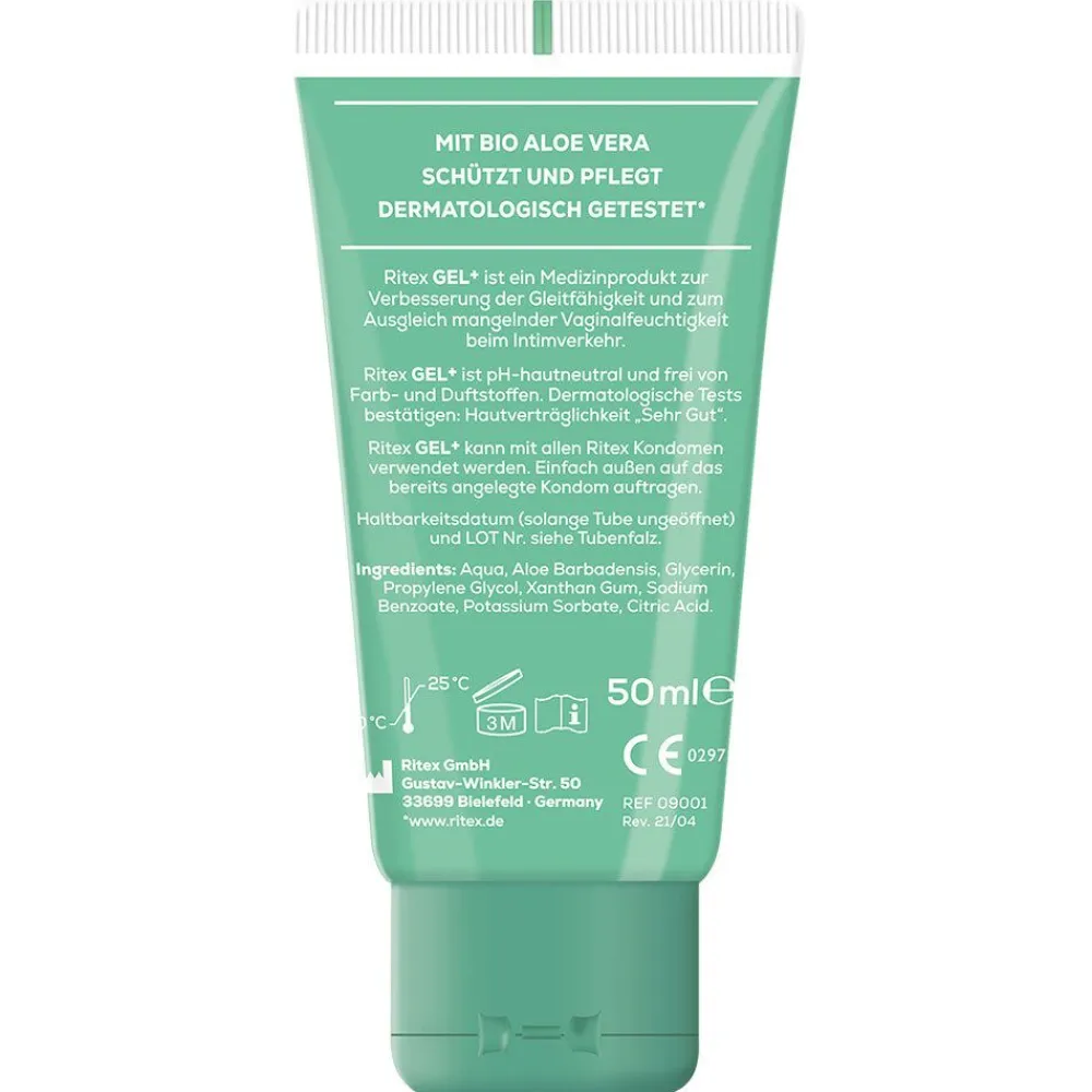 GEL+ Gleit- & Massage Gel mit Bio-Aloe Vera|Ritex Discount