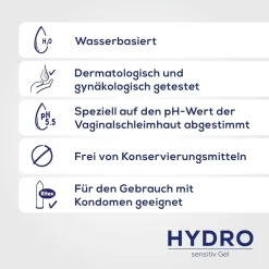 Ritex HYDRO GEL, Sensitiv Gleitgel wasserbasiert> New