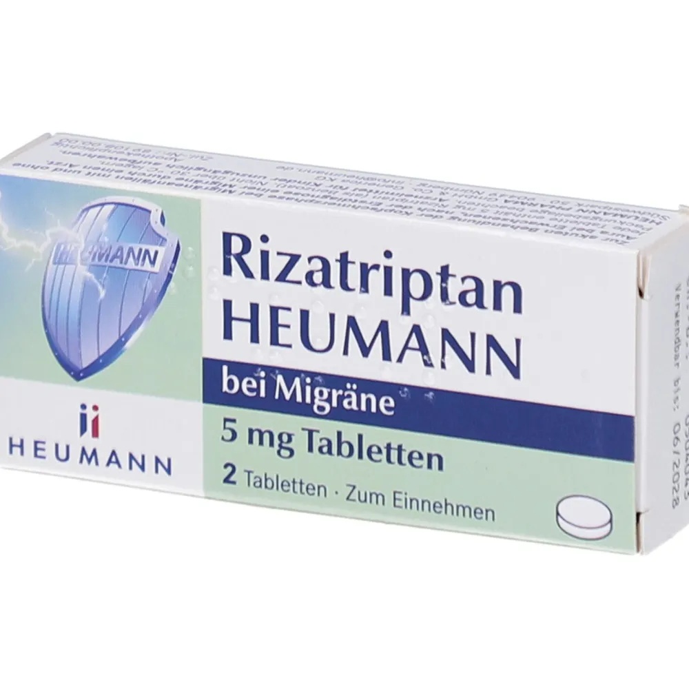 Rizatriptan HEUMANN bei Migräne 5 mg Tabletten| New