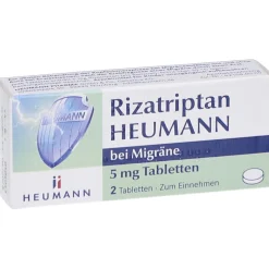 Rizatriptan HEUMANN bei Migräne 5 mg Tabletten| New