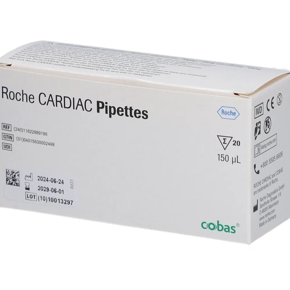 Roche CARDIAC-Pipetten – Präzise Blutentnahme für CARDIAC-Teststreifen| Discount