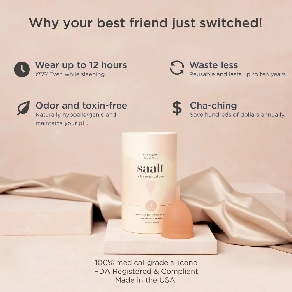 Saalt Weiche Menstruationstasse> Hot