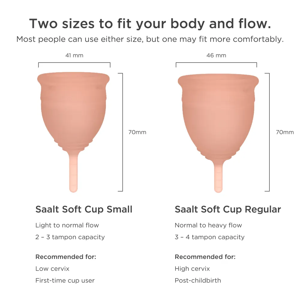 Saalt Weiche Menstruationstasse> Hot