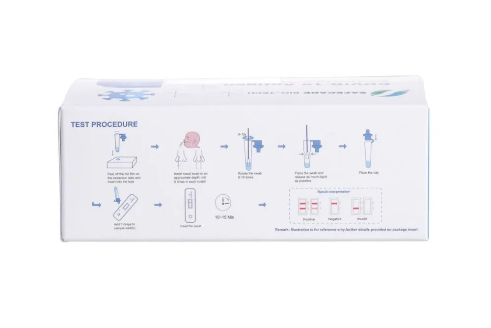 Covid-19 Laien Nasal - Schnelltest mit CE 1434>SAFECARE BIO-TECH New