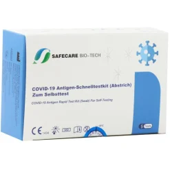 Safecare Laien Nasal Test mit CE 1434 - 5 Stück>SAFECARE BIO-TECH Clearance