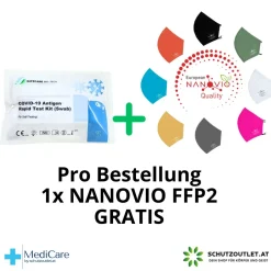 Safecare Covid-19 - Corona Laien Schnellest + Gratis Nanovio FFP2> Clearance