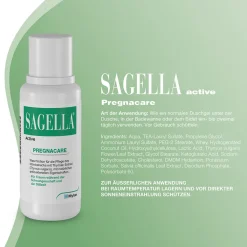 Active - PREGNACARE: Seifenfreie Intimwaschlotion für Frauen während und nach der Schwangerschaft - Jetzt 10% mit dem Code cooper10 sparen*>SAGELLA Best