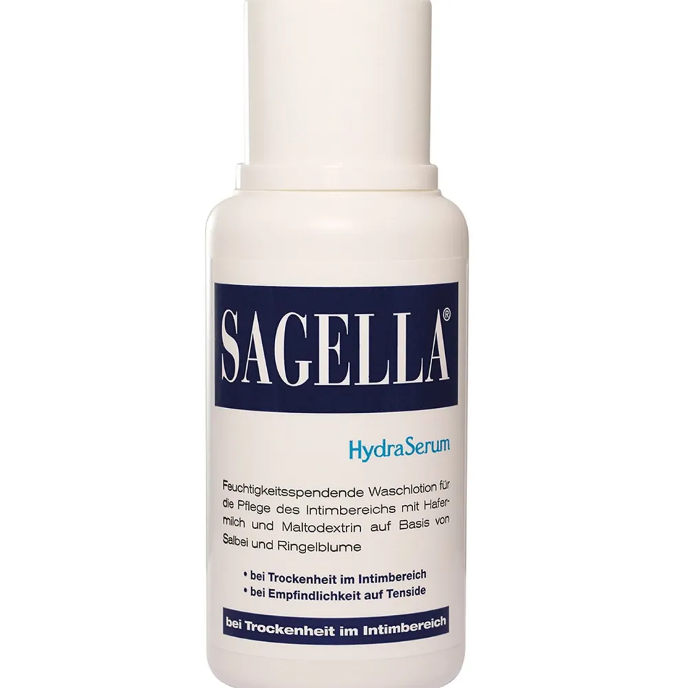 HydraSerum: Feuchtigkeitsspendende Intimwaschlotion bei Trockenheit im Intimbereich|SAGELLA New