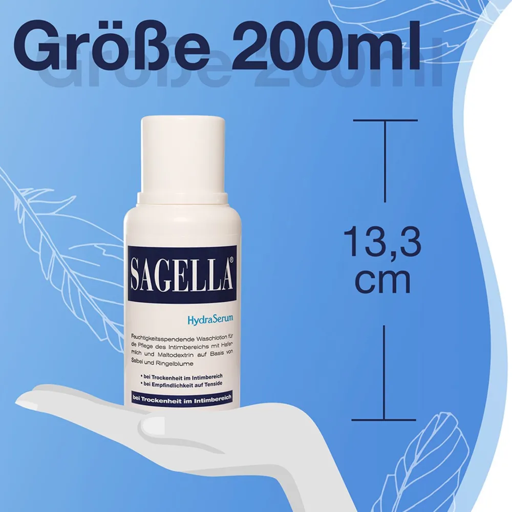 HydraSerum: Feuchtigkeitsspendende Intimwaschlotion bei Trockenheit im Intimbereich|SAGELLA New