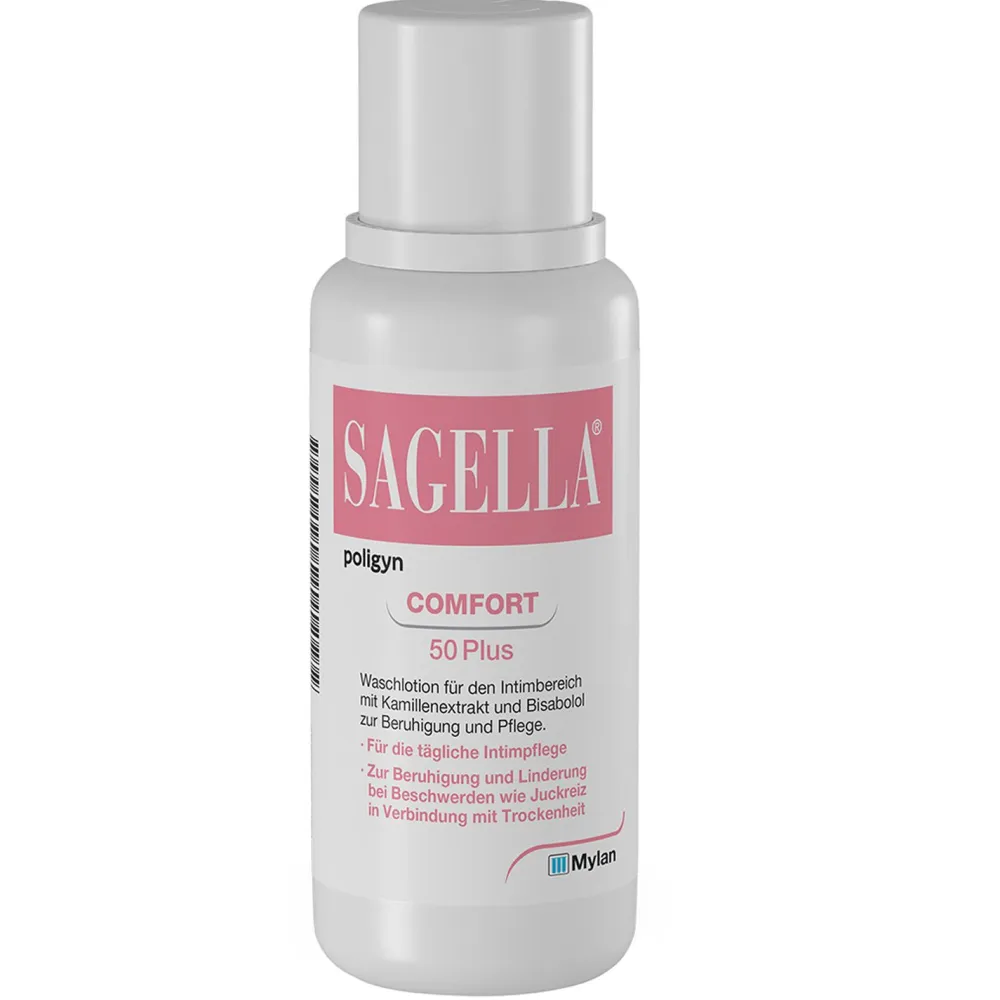 poligyn - Comfort 50 Plus: Intimwaschlotion mit Kamillenextrakt und Bisabolol, - Jetzt 10% mit dem Code cooper10 sparen*|SAGELLA