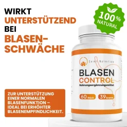 ® Blasen Control Kapseln | natürliche Unterstützung bei Blasenschwäche|SAINT NUTRITION Outlet