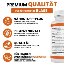 ® Blasen Control Kapseln | natürliche Unterstützung bei Blasenschwäche|SAINT NUTRITION Outlet