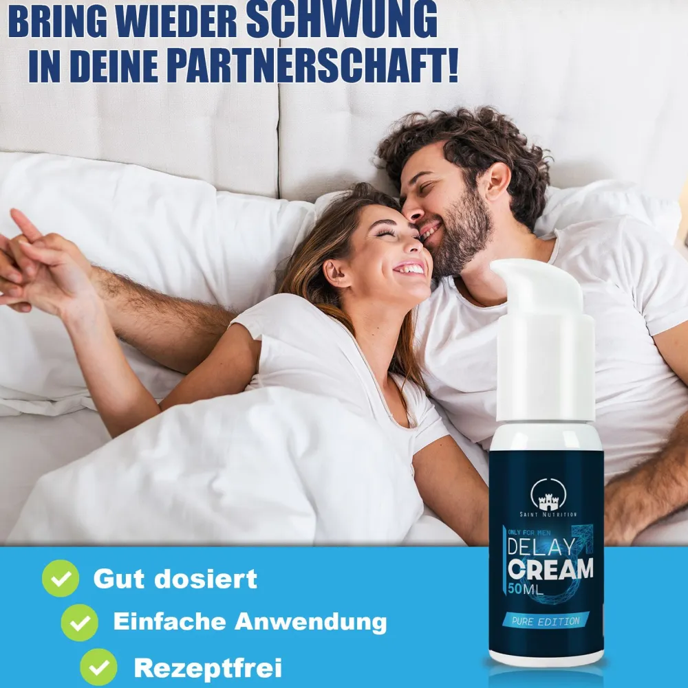 ® Delay Cream - für den aktiven Mann|SAINT NUTRITION Hot