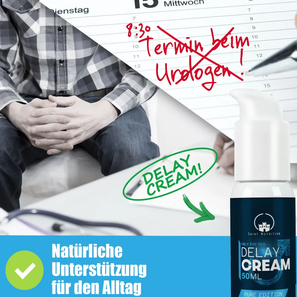 ® Delay Cream - für den aktiven Mann|SAINT NUTRITION Hot
