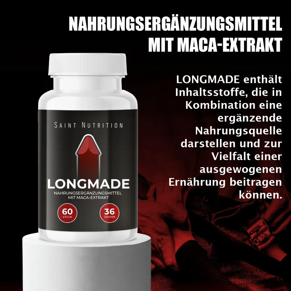 ® LongMade Kapseln | supplements für aktive Männer|SAINT NUTRITION Outlet