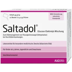 Saltadol® Glucose-Elektrolyt-Mischung – Unterstützung bei Flüssigkeits- und Elektrolytverlust – Für Kinder ab 3 Jahren und Erwachsene> New