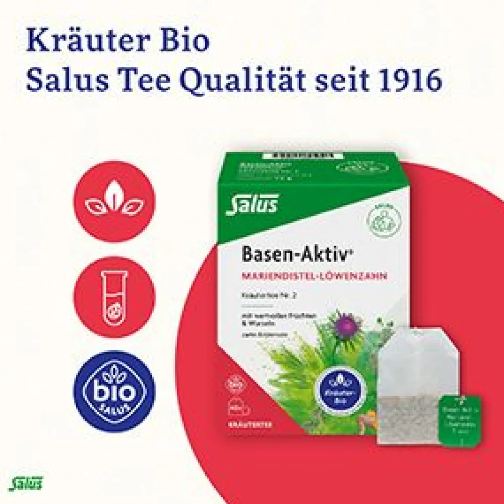 ® Basen-Aktiv® Kräutertee Nr. 2 Mariendistel-Löwenzahn|Salus Hot