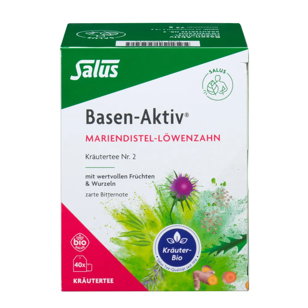 ® Basen-Aktiv® Kräutertee Nr. 2 Mariendistel-Löwenzahn|Salus Hot