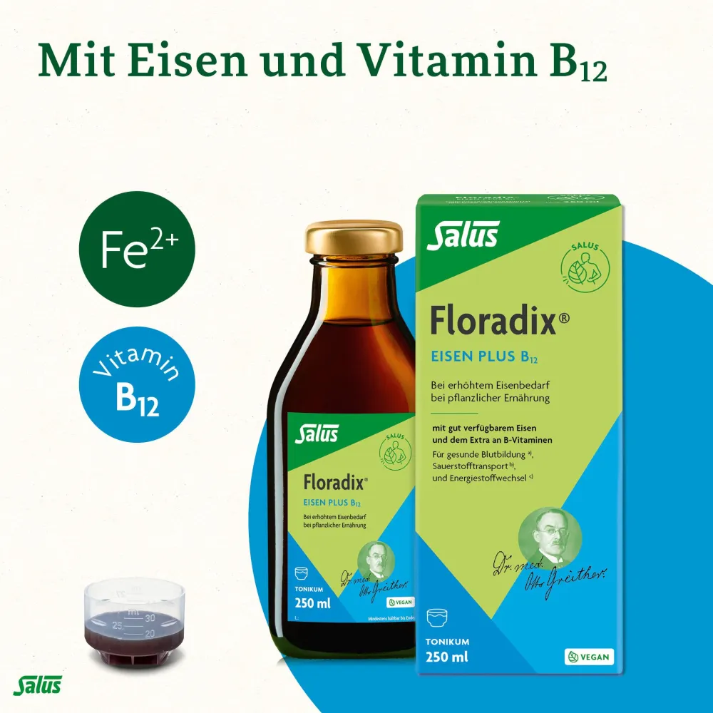 ® Floradix® Eisen plus B12 vegan>Salus Outlet