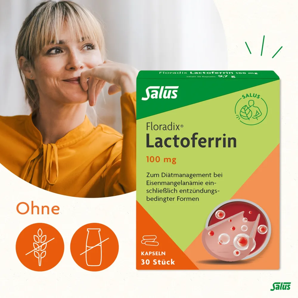 ® Floradix® Lactoferrin 100 mg>Salus Hot