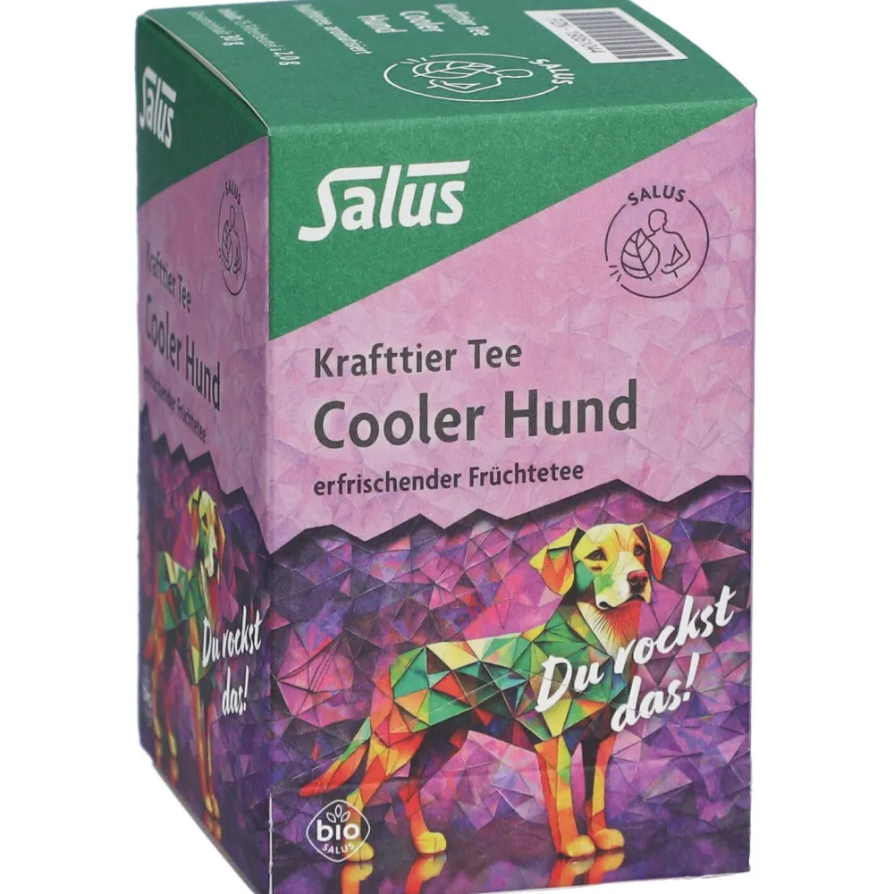 Krafttier Tee Cooler Hund Bio Früchtetee - 15 Filterbeutel|Salus Outlet