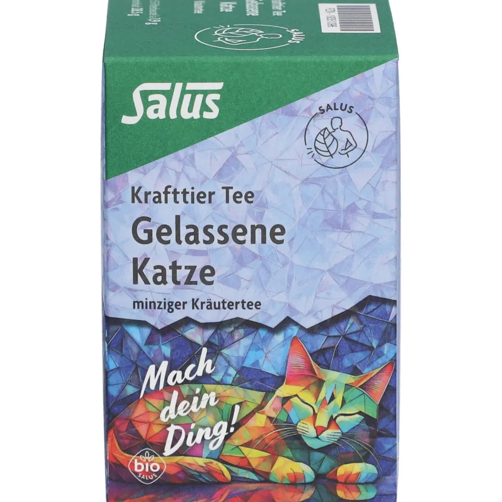Krafttier Tee Gelassene Katze – Minziger Bio-Kräutertee mit Ashwagandha, 15 Filterbeutel>Salus Clearance
