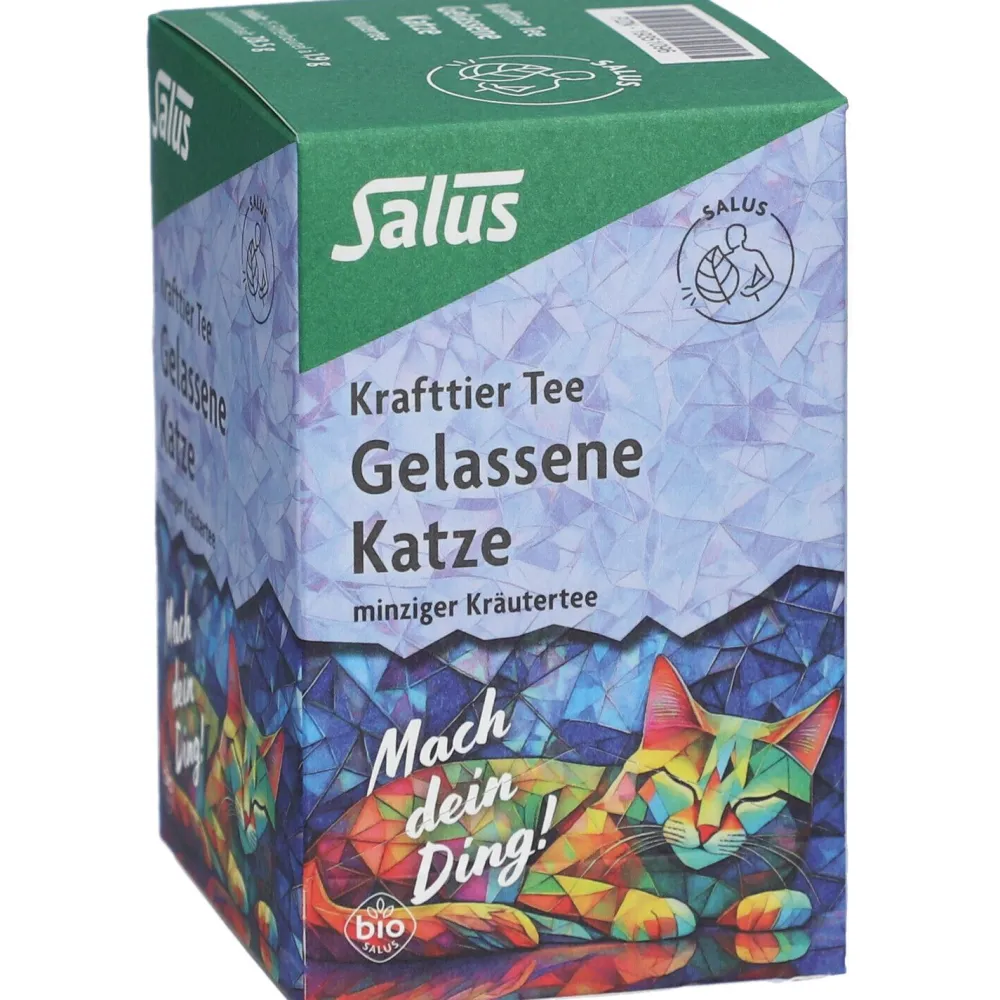 Krafttier Tee Gelassene Katze – Minziger Bio-Kräutertee mit Ashwagandha, 15 Filterbeutel>Salus Clearance