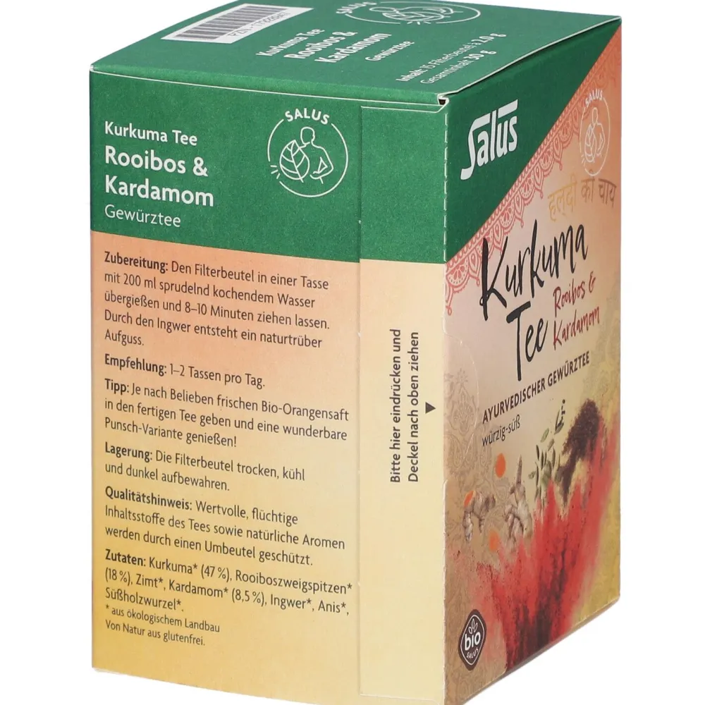 ® Kurkuma Tee Rooibos & Kardamom|Salus