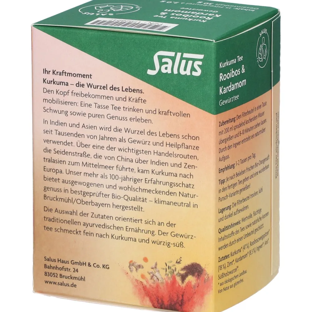 ® Kurkuma Tee Rooibos & Kardamom|Salus