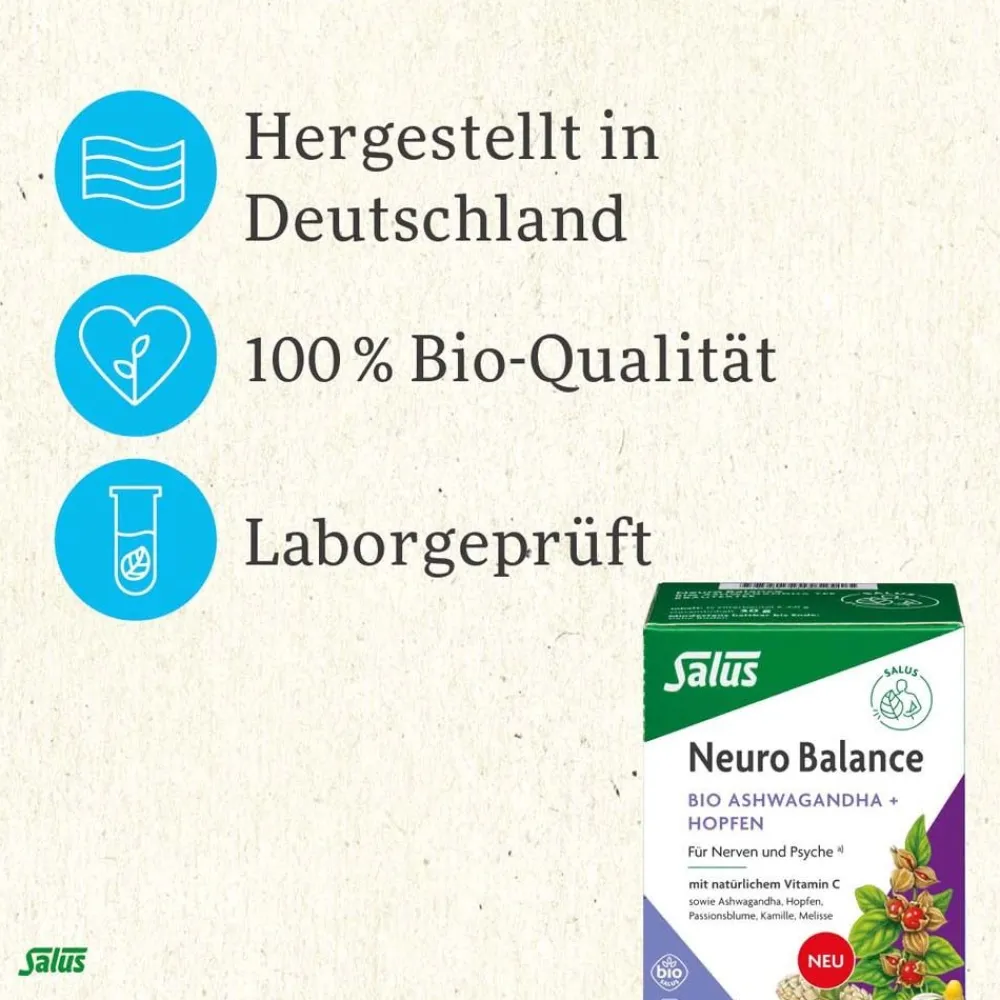 Neuro Balance Bio Ashwagandha + Hopfen>Salus Online