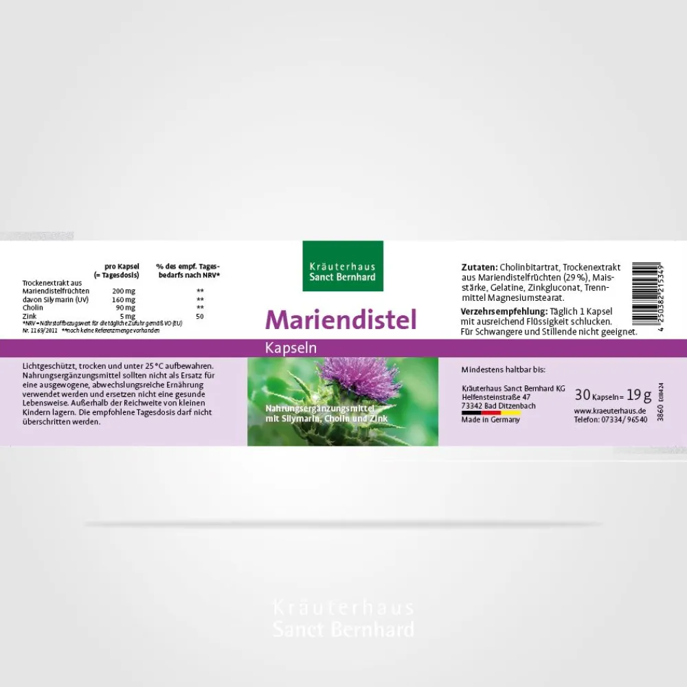 Mariendistel-Kapseln|Sanct Bernhard New