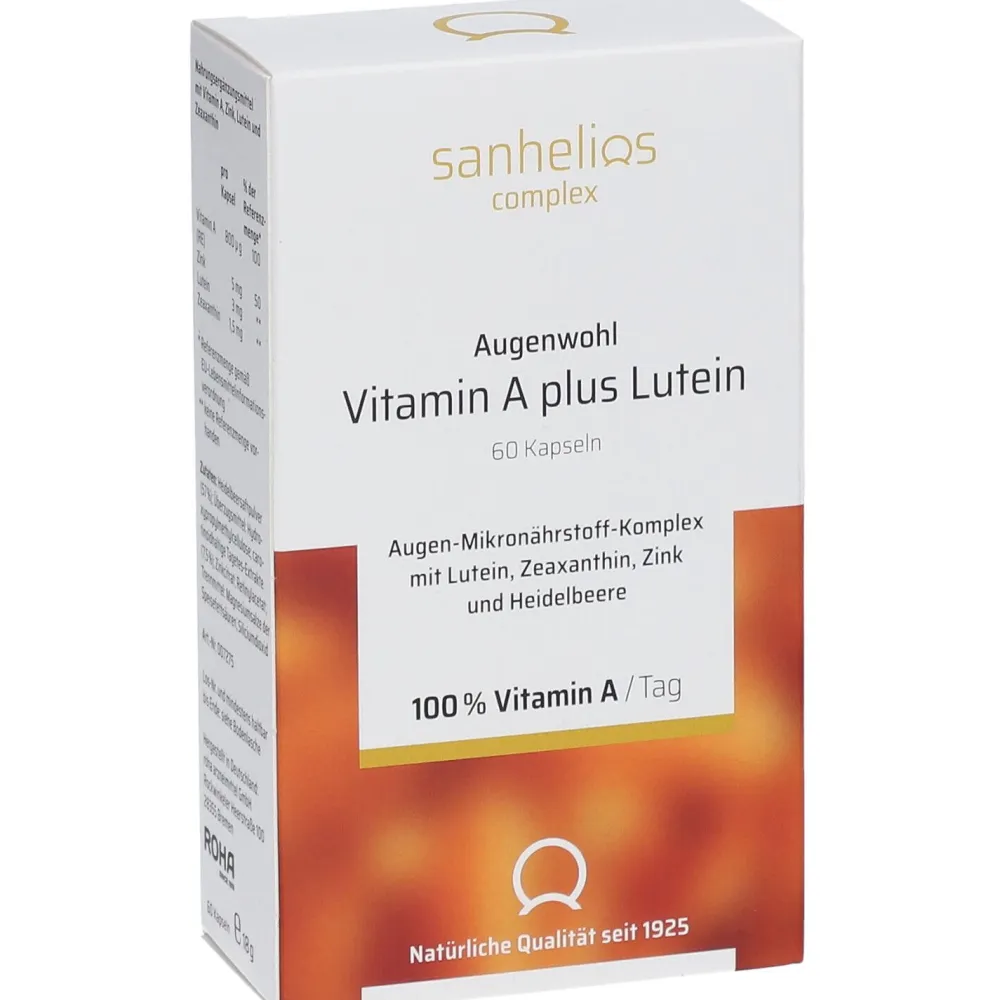 Augenwohl Vitamin A plus Lutein|Sanhelios Clearance