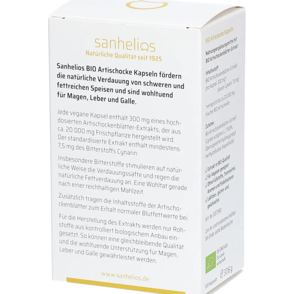 ® BIO Artischocke-Kapseln>Sanhelios Online