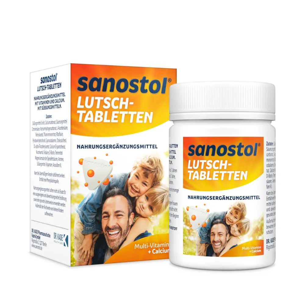 Lutschtabletten mit 12 wichtigen Vitamine und der Extraportion Calcium>Sanostol