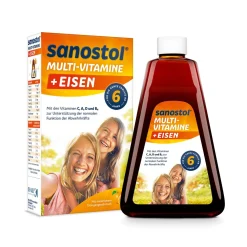 plus Eisen mit 9 wichtigen Vitaminen und Eisen>Sanostol New
