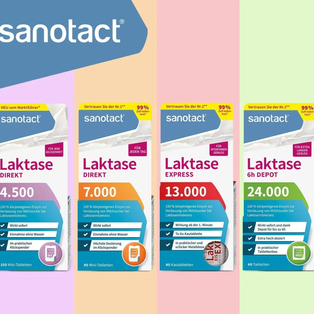 Laktase direkt 7.000 Mini Tabletten|sanotact
