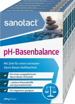pH-Basenbalance Pulver (6 x 200g) • Für Säure Basen Balance|sanotact Hot