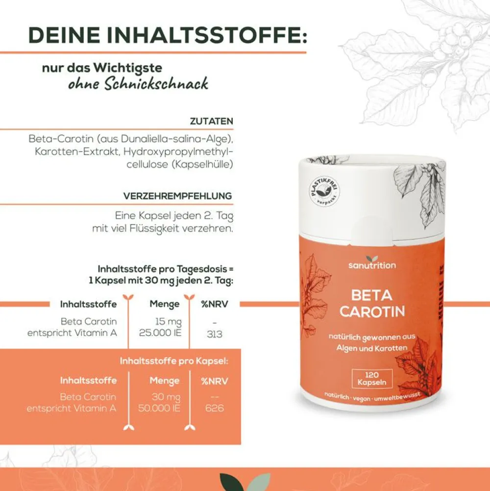 ® - Beta Carotin 30 mg>sanutrition Sale