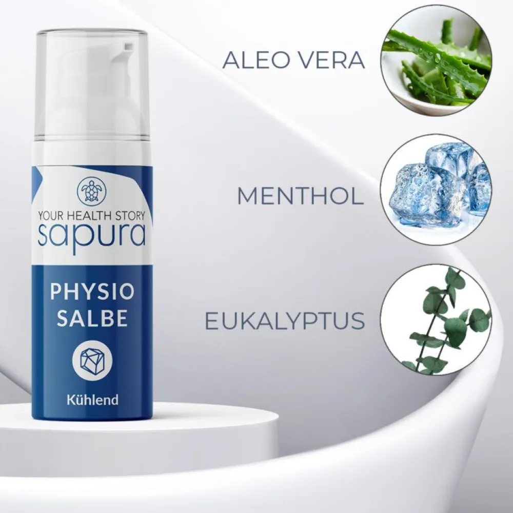 ® Physio Kühlgel/Sportsalbe mit Menthol & Aloe Vera|sapura New