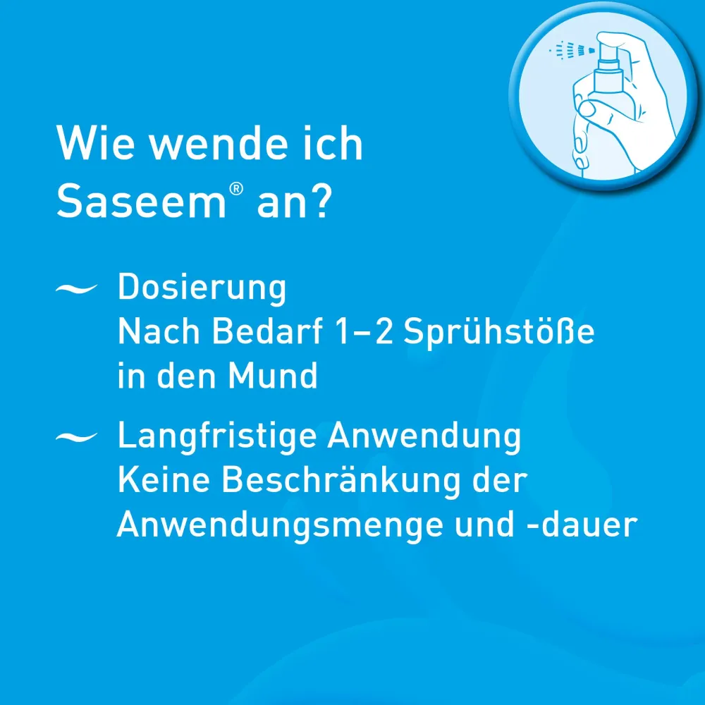 Saseem Mundspray - der Speichelersatz bei Mundtrockenheit| Online