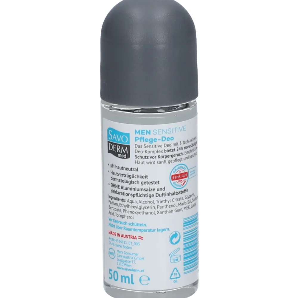 SAVODERM med MEN Sensitive Deo Roll-on> Online