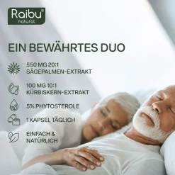 Saw Palmetto (Sägepalme) Kapseln, 20:1 Extrakt, Hergestellt in Deutschland -><noscript><img width=