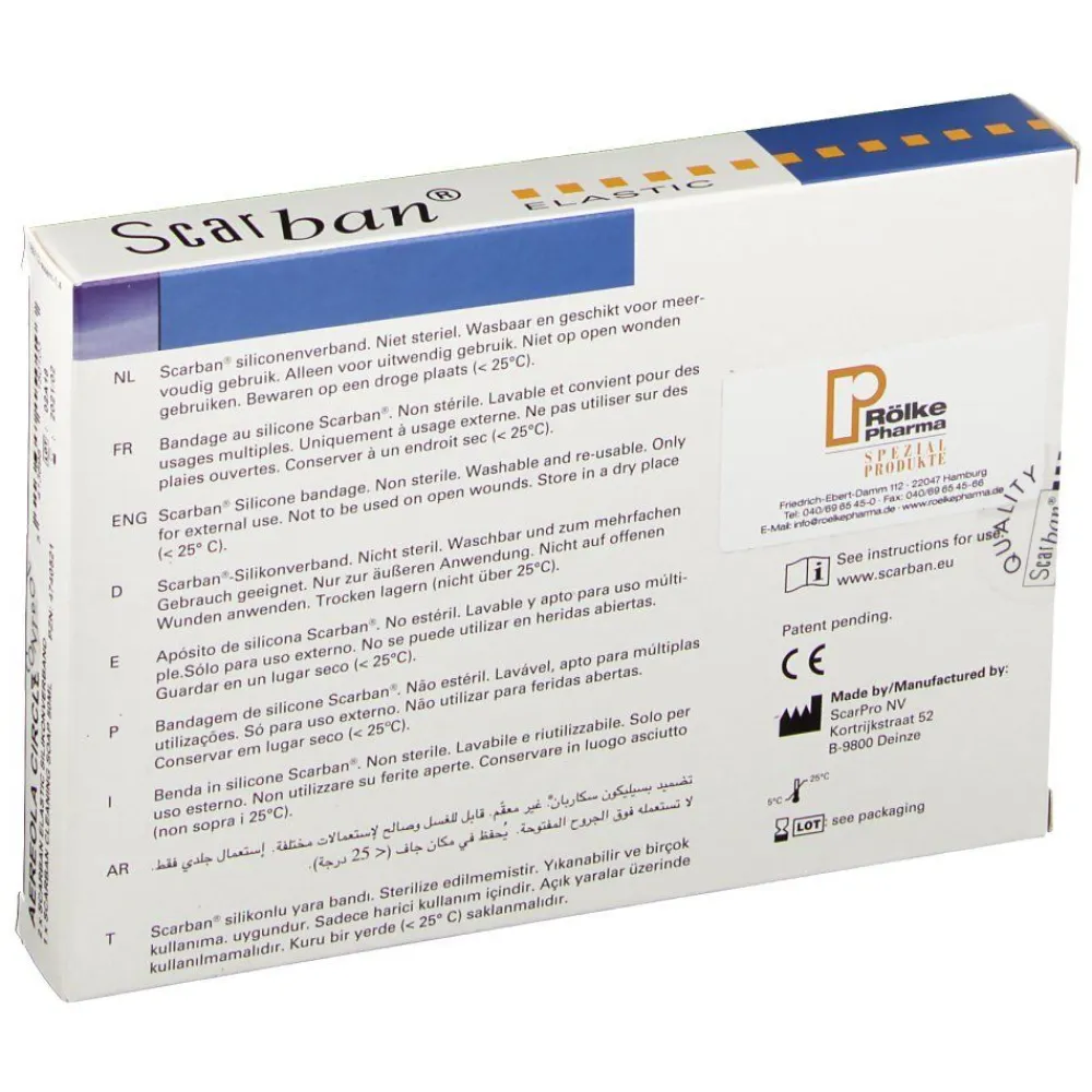 Scarban® Elastic Silikonverband Aereola Circle 6 x 6 cm> Outlet