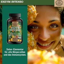 ® Enzym Intenso | Bromelain, Papain & Rutin im Enzym Komplex | magensaftresistent Kapseln><noscript><img width=
